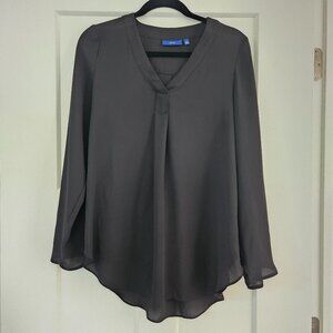 Apt 9 Women's Chiffon Blouse 3/4 Sleeve, Black (size small)